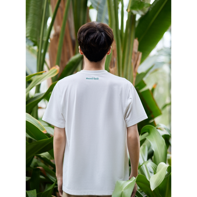 montbell Japan summer ໃຫມ່ກິລາກາງແຈ້ງເຄື່ອງນຸ່ງແຫ້ງໄວ unisex ຜູ້ຊາຍໄວແຫ້ງ T-shirt ຄໍຕະຫຼອດແຂນສັ້ນ