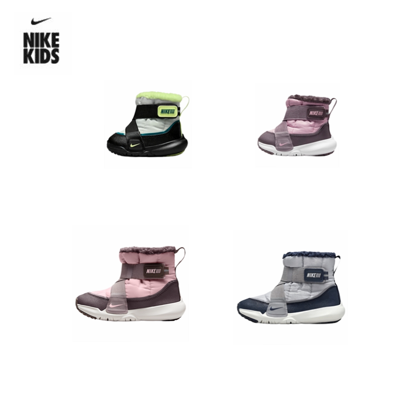 Nike In-Stock Genuine Product, Fleece-Lined, Soft-Soled, High-Top, Comfortable, Lightweight Snow Boots Dd0303 Dd0304