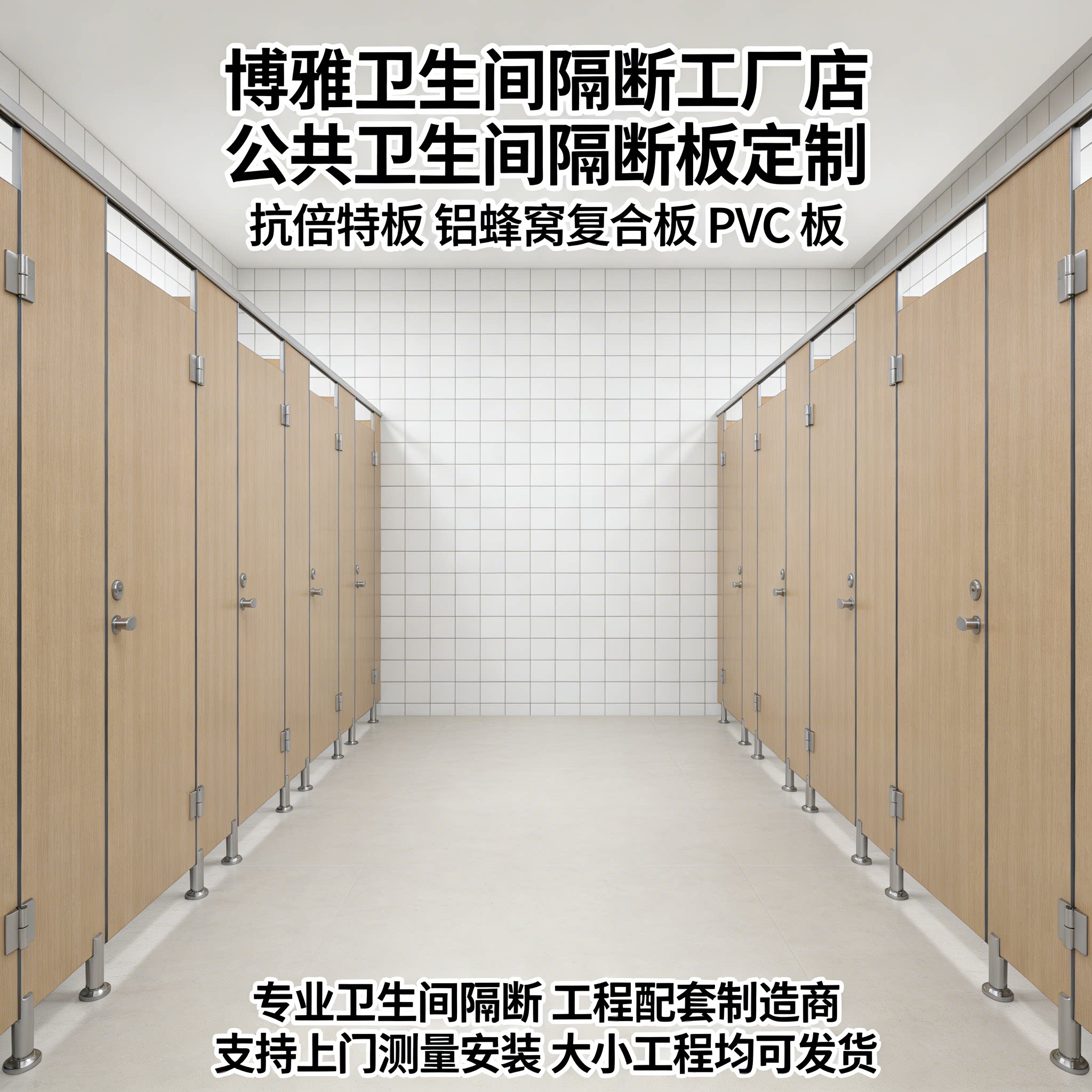 公共卫生间隔断板铝蜂窝金属PVC塑钢板富美家抗倍特板厕所隔断门