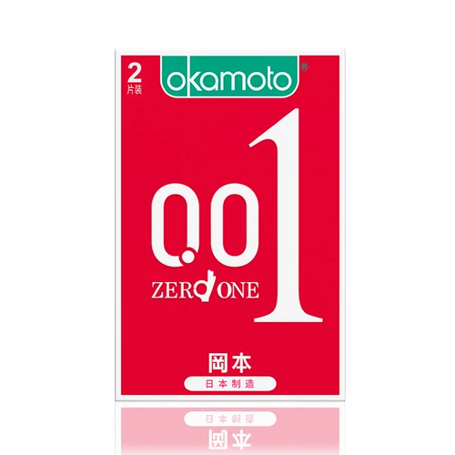 Okamoto 001 Ультра -тонкие презерватив с невидимыми обнаженными в сексуальном льду Почувствуйте официальный подлинный флагманский магазин Gop