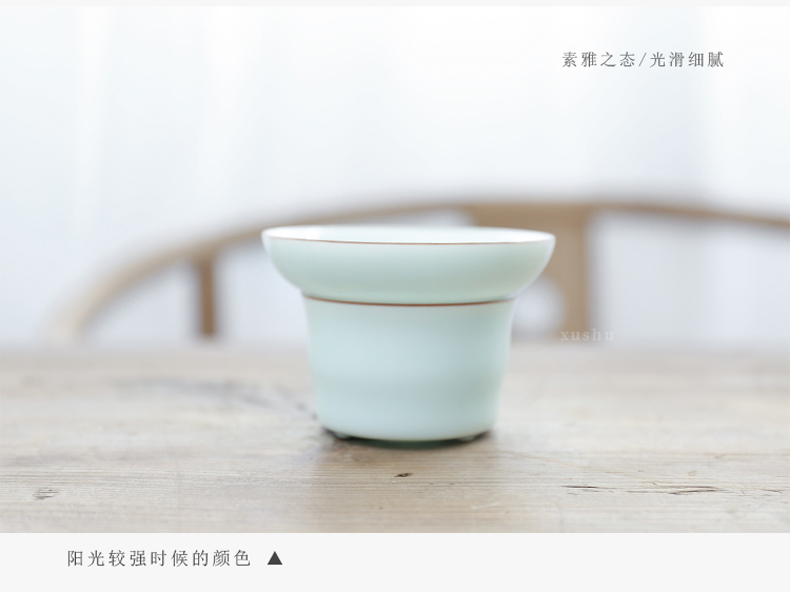 Clay ceramic) by manual filtering oolong tea set of Japanese kung fu tea accessories celadon tea filters