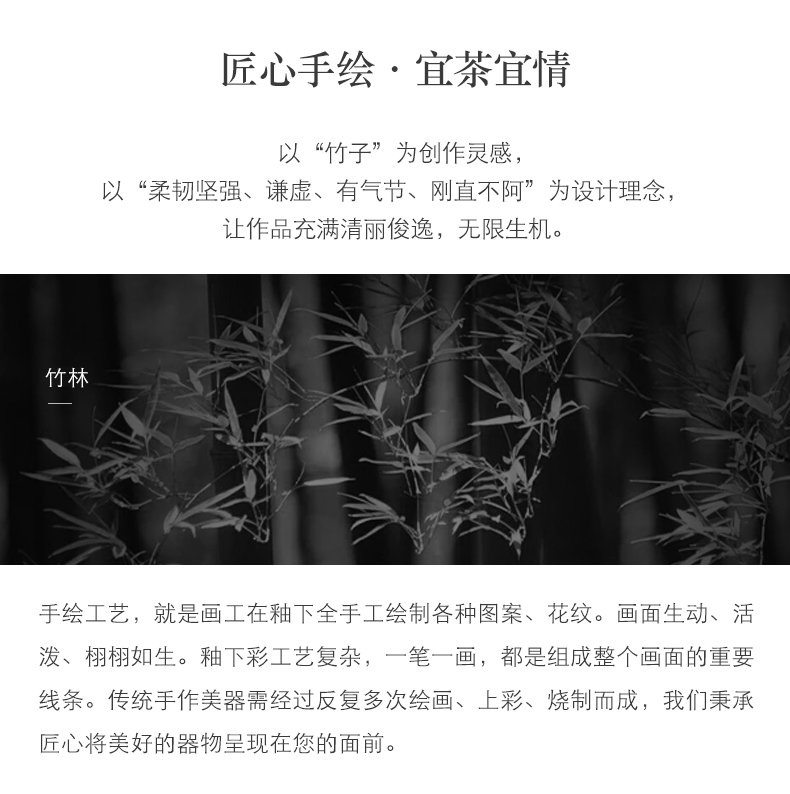 By mud hand - made tureen jingdezhen manual them thin body worship to use kung fu tea set three bowl of household make tea