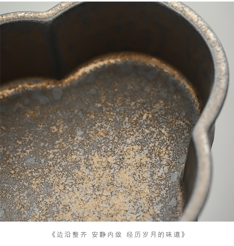 Clay pot of gold bearing by Japanese kung fu tea set dry tea tray was coarse after getting water tea pot pad tea accessories