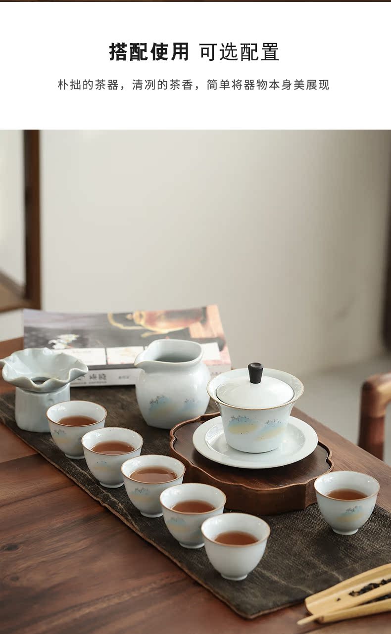 Restoring ancient ways by mud up sample tea cup hand - made teacup Japanese ceramic masters cup home tea kungfu tea set single CPU