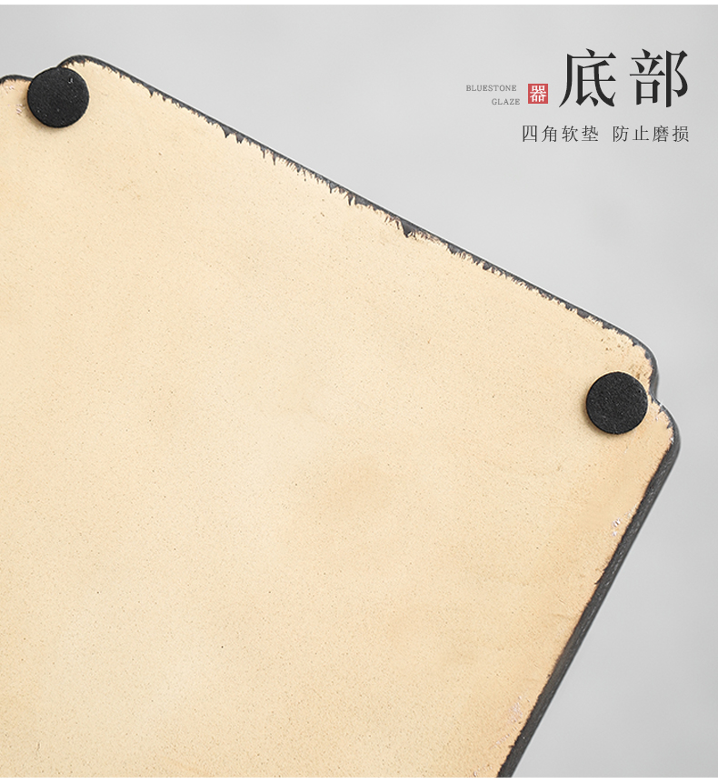 Clay ceramic tea tray by household dry plate of water drainage type double with tea sea, kung fu tea tea tray