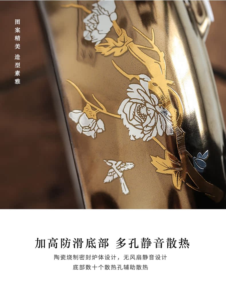 By boiling tea machine manual white pottery mud electric TaoLu ceramics blisters teapot household kung fu tea set girder kettle