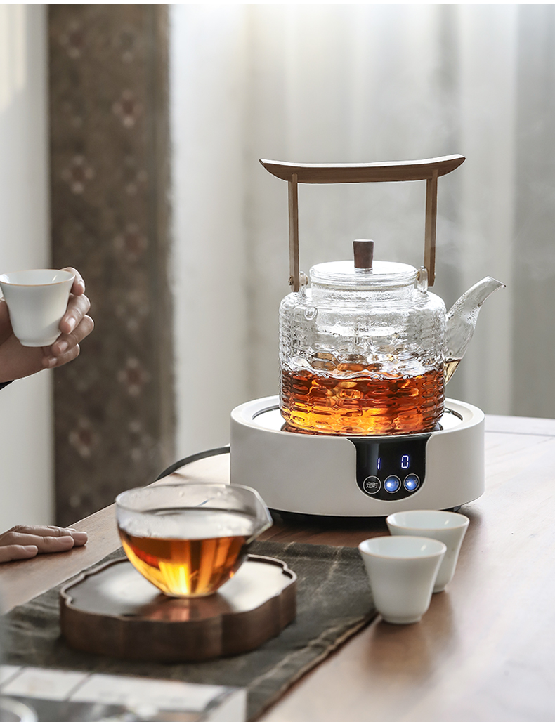 By mud boil tea ware household small electrical TaoLu heat - resistant glass tea kettle automatic cooking pot