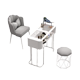 매니큐어 테이블과 의자 세트 일본식 매니큐어 테이블 특별 가격 경제적 인 싱글 더블 기능 인터넷 연예인 크림 스타일 다기능