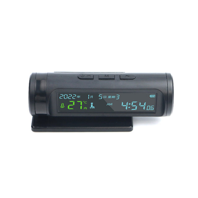 Car-Mounted Multi-Function Time Display Screen, Temperature Alarm Clock, Date and Time Display, Anti-Fatigue Driving Reminder
