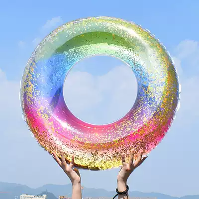 Colorful swimming ring adult thickened Net red inflatable life buoy children 3 years old 6 adults swimming ring girl underarm floating ring