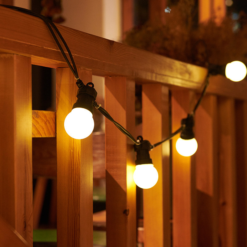 Outdoor waterproof light string LED super bright small bulb Garden light with outdoor camping decorative lights starry sky lights