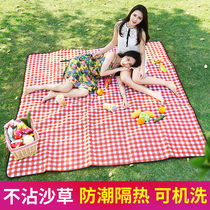 Picnic cloth net red outdoor portable spring outing picnic mat ins wind thickened picnic mat lawn camping