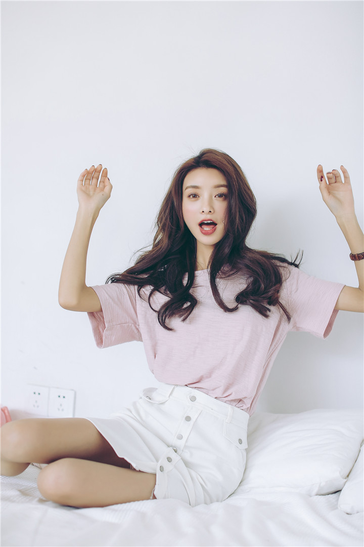 VK旗艦店 韓版純色簡約露肩百搭時尚短袖上衣