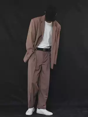 Cornus powder suit mob male yuppie suit handsome casual fashion suit pink fried street coat senior fan self-retention