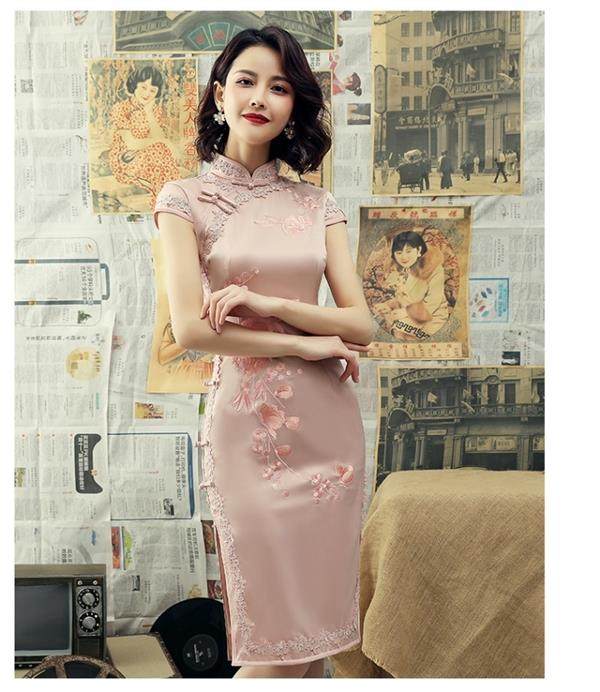 Платье Ципао 旗袍 chinese women elegant traditional cheongsam qipao dress Thousand Golden Princess