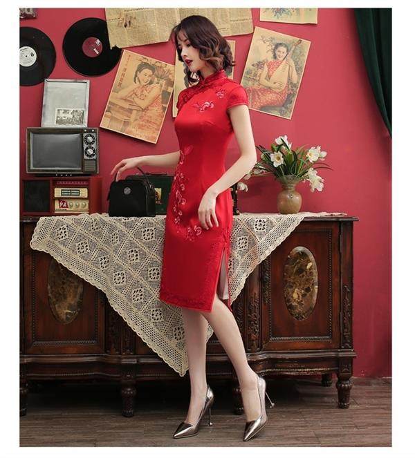 Платье Ципао 旗袍 chinese women elegant traditional cheongsam qipao dress Thousand Golden Princess