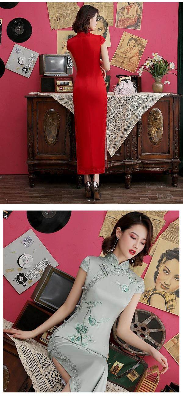 Платье Ципао 旗袍 chinese women elegant traditional cheongsam qipao dress Thousand Golden Princess