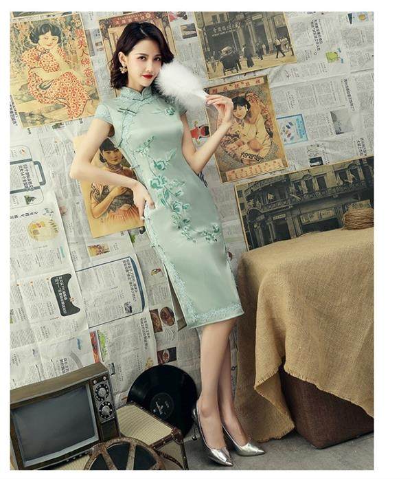 Платье Ципао 旗袍 chinese women elegant traditional cheongsam qipao dress Thousand Golden Princess