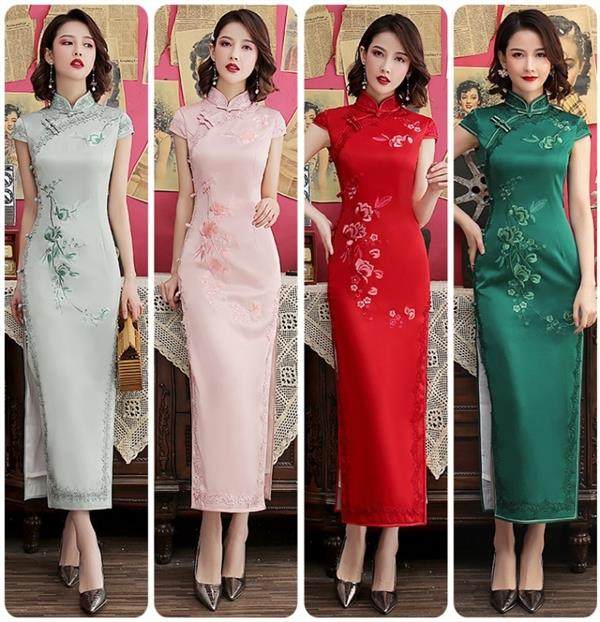 Платье Ципао 旗袍 chinese women elegant traditional cheongsam qipao dress Thousand Golden Princess