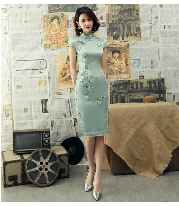 Платье Ципао 旗袍 chinese women elegant traditional cheongsam qipao dress Thousand Golden Princess