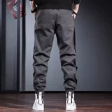 Мужские осенние штаны, универсальные повседневные брюки, оверсайз, свободный крой