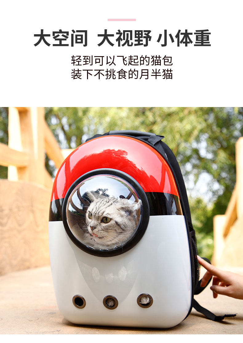 围裙猫 宠物外出猫包 双肩背包 图5