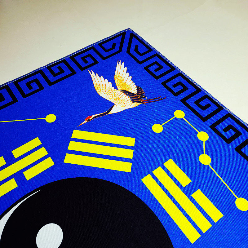 ковер 罡毯仙鹤款太极八卦毯毛毯罡单加厚打坐地垫门垫客厅卧室佛堂地毯