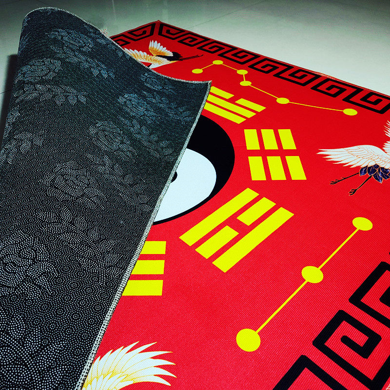 ковер 罡毯仙鹤款太极八卦毯毛毯罡单加厚打坐地垫门垫客厅卧室佛堂地毯