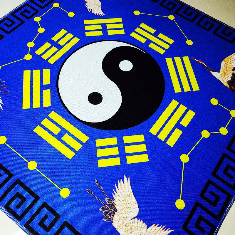 ковер 罡毯仙鹤款太极八卦毯毛毯罡单加厚打坐地垫门垫客厅卧室佛堂地毯