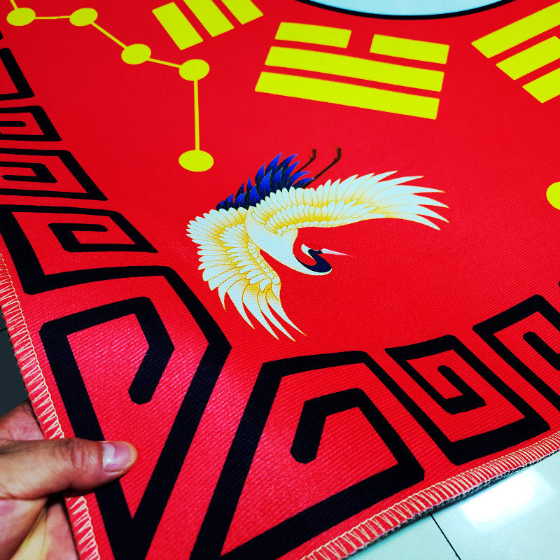 ковер 罡毯仙鹤款太极八卦毯毛毯罡单加厚打坐地垫门垫客厅卧室佛堂地毯