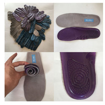 Foreign trade original mens and womens insoles non-slip deodorizing soft and comfortable latex velvet surface synthetic womens insoles