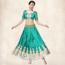 Peacock southeast flying XOR style national stage program film drama performance costume Bollywood style cos female