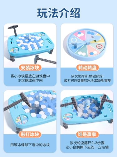 Кубики льда, детская игрушка для мальчиков, интеллектуальная настольная игра для тренировок, пингвин, концентрация внимания
