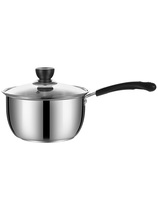 Thickened stainless steel soup pot steamer soup pot Small hot pot household binaural cooking pot Gas milk pot induction cooker special