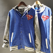 Mỹ Superman gió Factory Ngoại thương xuất khẩu sang châu Âu và Hoa Kỳ đuôi mùa thu thường cổ áo lấy áo khoác áo khoác sân lớn người đàn ông.