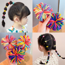 Childrens hair Circle Colour Head rope High elasticity No injuries Hair Baby Little Leather Fascia Summer Girl Zhair Thumbs Hair