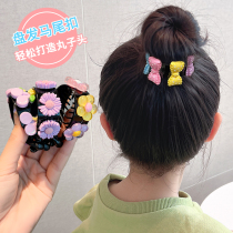 Child Horsetail Clip Pellet Head Fixed God Instrumental Cute Flower Hair Clip Little Girl Not Hurt Hair Clip Clip Clip Grip Clip