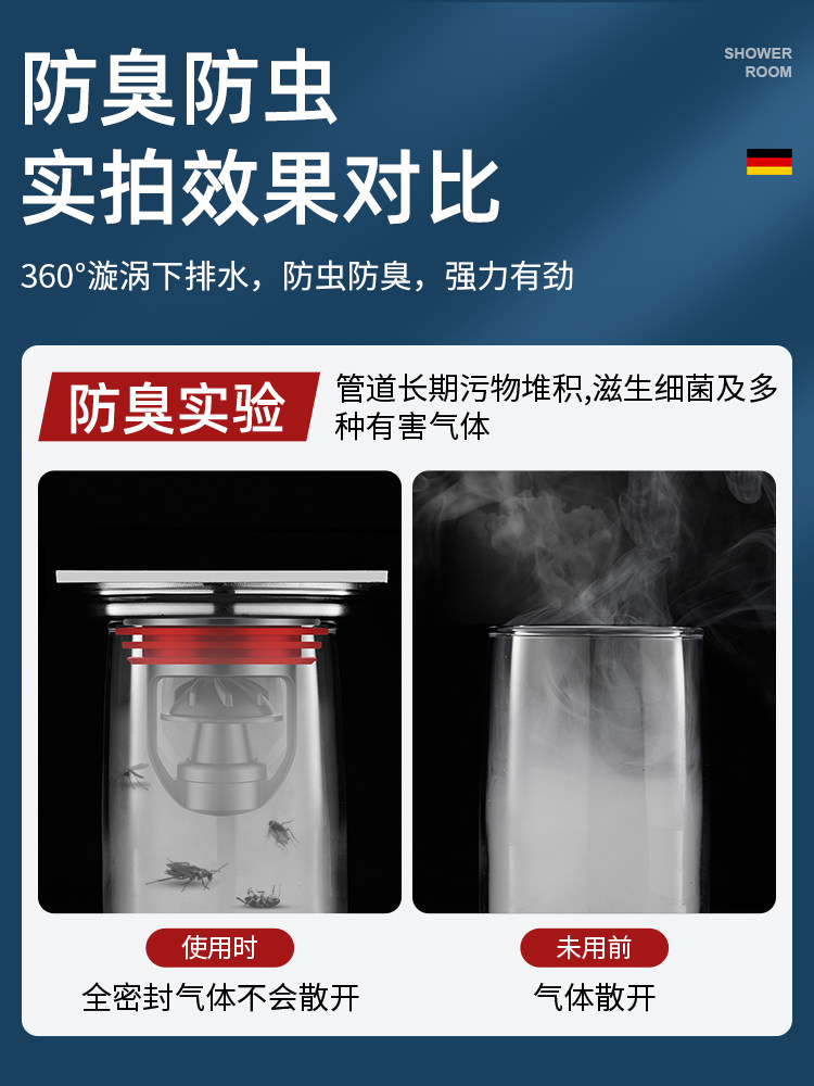 Floor Drain Deodorizer, Floor Drain Core, Bathroom Odor-Blocking Device, Bathroom Deodorizer, Sewer Anti-Odor Device