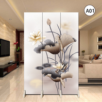 Simple screen living room partition modern minimalist entrance bedroom block home folding mobile double-sided fabric folding screen