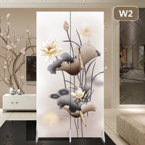 New Chinese-style screen partition wall living room folding mobile bedroom shelter home modern minimalist small apartment office