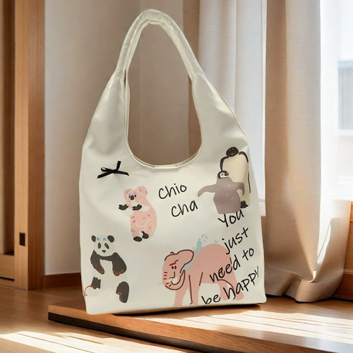 爱南风 Chio2n оригинальный дизайн сумка-тоут для вечеринок в стиле зоопарка для женщин 2024 летняя нишевая сумка через плечо с иллюстрацией