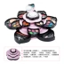 Trang điểm Perle Full Petal Big Plum Xoay Hộp trang điểm Eye Shadow Blush Kết hợp Set Hoa sen