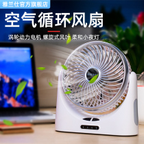 USB small fan Mini rechargeable mute portable small electric fan Desktop home student dormitory bed