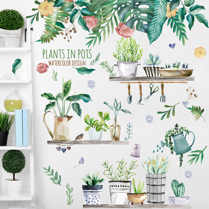 Living room bedroom wall wall decoration layout indoor home wall sticker sticker wallpaper self-adhesive creative Nordic style