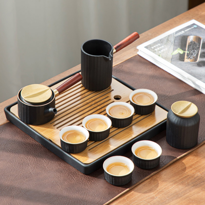 Ceramic Kongfu Tea Furniture Set Group Home Office guests upscale gift box Dining Room Tea Tea Tray Tea Tray
