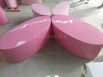 Orpheus FRP long combination leisure chair Shopping chair Hotel public area splicing combination seat stool