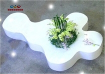 FRP leisure chair Shopping mall Meichen flower pot seat Simple and creative multi-person public rest area waiting chair