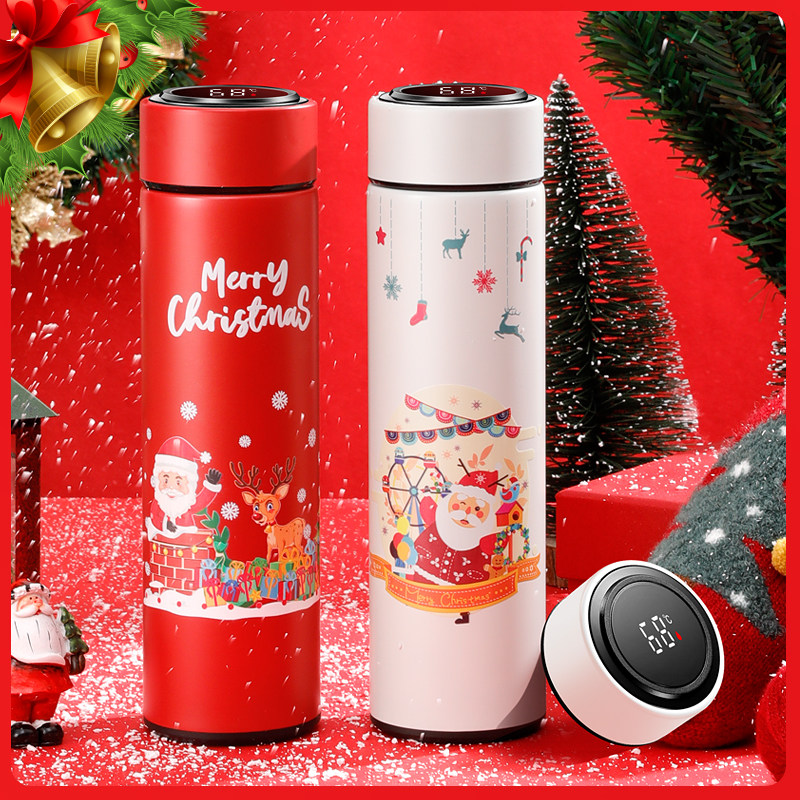 304 stainless steel insulated cup Christmas high face value smart water glass sub male and female students Christmas Eve Custom Gift Cup