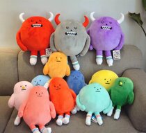 Korea ins the same net red and cute sticky monsters paparazzi plush toy dolls to swing the props