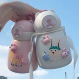 Портативная милая трубочка со стаканом, детский стакан, высококачественный чайник, популярно в интернете